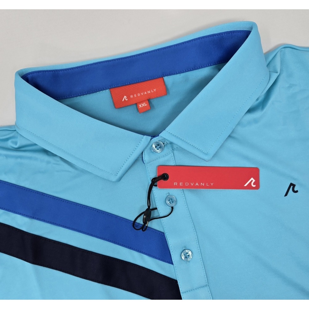 Redvanly Shirt Mens 2XL‎ Westin Polo Teal Golf PUREpoly 4 Way Stretch R2506